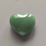 Green Aventurine Chubby Heart 1.8 inch (2.2 x 3.8 x 4.5cm) A