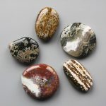 Ocean Jasper Smooth Stone 1.6 inch (0.8-1 x 3.5-4.5cm) A/A+