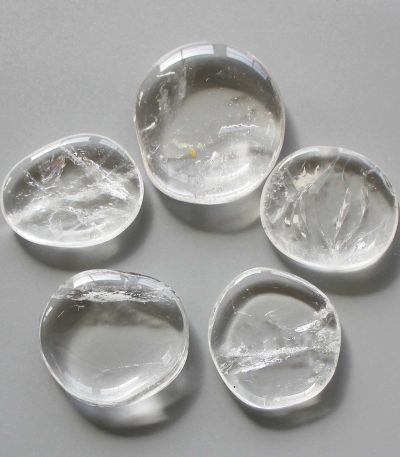 Crystal Smooth Stone 1.6 inch (0.8-1 x 3.5-4.5cm) A/A+