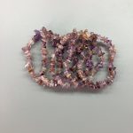 Purple Phantom Quartz Chips Bracelet 4/8mm A