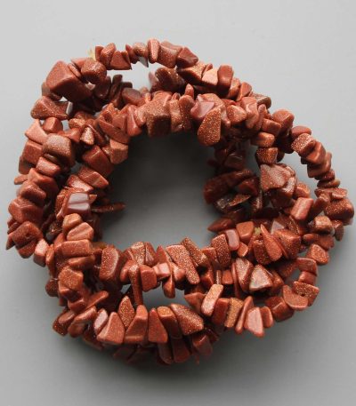 Gold Sandstone Chips Bracelet 4/8mm A