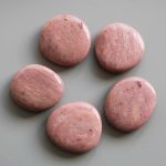 Petrified Wood Pink Smooth Stone 1.6 inch (0.8-1 x 3.5-4.5cm) A/A+