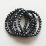 Blue Tiger Eye Round Bracelet 18cm 6mm A