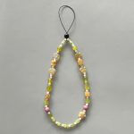 Mix Stone Phone Strap 9 inch 23cm #6 香蕉黄, 红玛瑙 (Grade TBC)