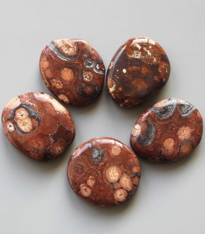 Birds Eye Jasper Smooth Stone 1.6 inch (0.8-1 x 3.5-4.5cm) A