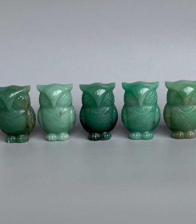 Green Aventurine Owl P Style B 2 inch（ 5cm） A/B