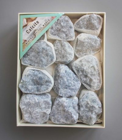 Blue Calcite Rough Box Set 40x135x175mm A
