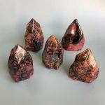 Rhodonite Concave & Caving Sculpture 250-500g/pc A