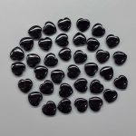 Black Tourmaline Heart Pendant With Silver 6x20x20mm A