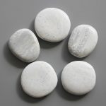 White Ht Jade Smooth Stone 1.6 inch (0.8-1 x 3.5-4.5cm) A