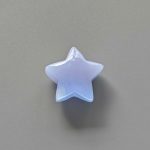 Blue Lace Agate Star 1 inch (1.5 x 2.5cm) A/A+
