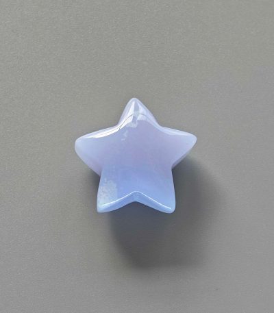 Blue Lace Agate Star 1 inch (1.5 x 2.5cm) A/A+