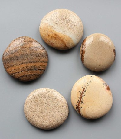 Picture Jasper Smooth Stone 1.6 inch (0.8-1 x 3.5-4.5cm) A/B