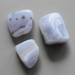 Blue Chalcedony Tumble Stone 1 inch (2-3cm) A