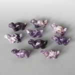Amethyst Dog Teeth Dinosaur #3 2 inch（ 5cm） A/B