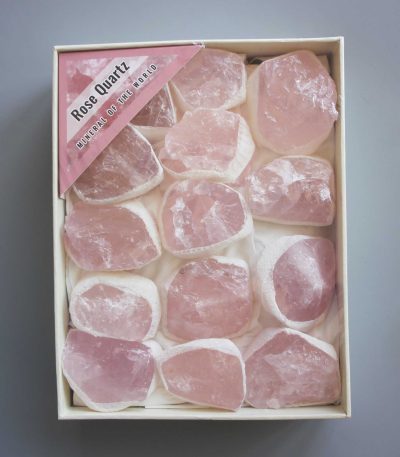 Rose Quartz Rough Box Set 40x135x175mm A