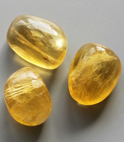 Yellow Fluorite Tumble Stone 1 inch (2-3cm) A