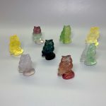 Fluorite Rainbow Candy Owl Style B 38mm A+/AA