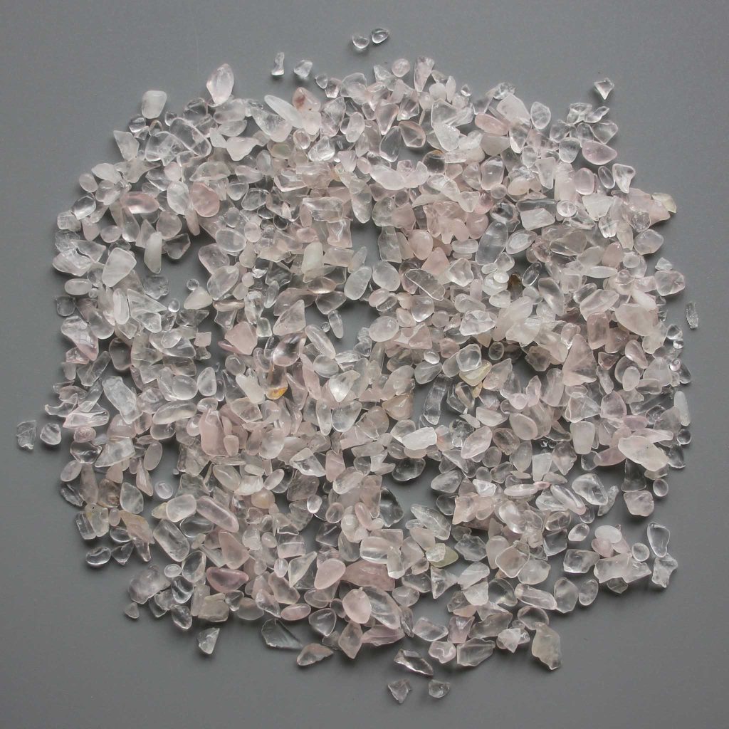 Rose Quartz Chips With Corner 0.2 inch (3-8mm) A/B
