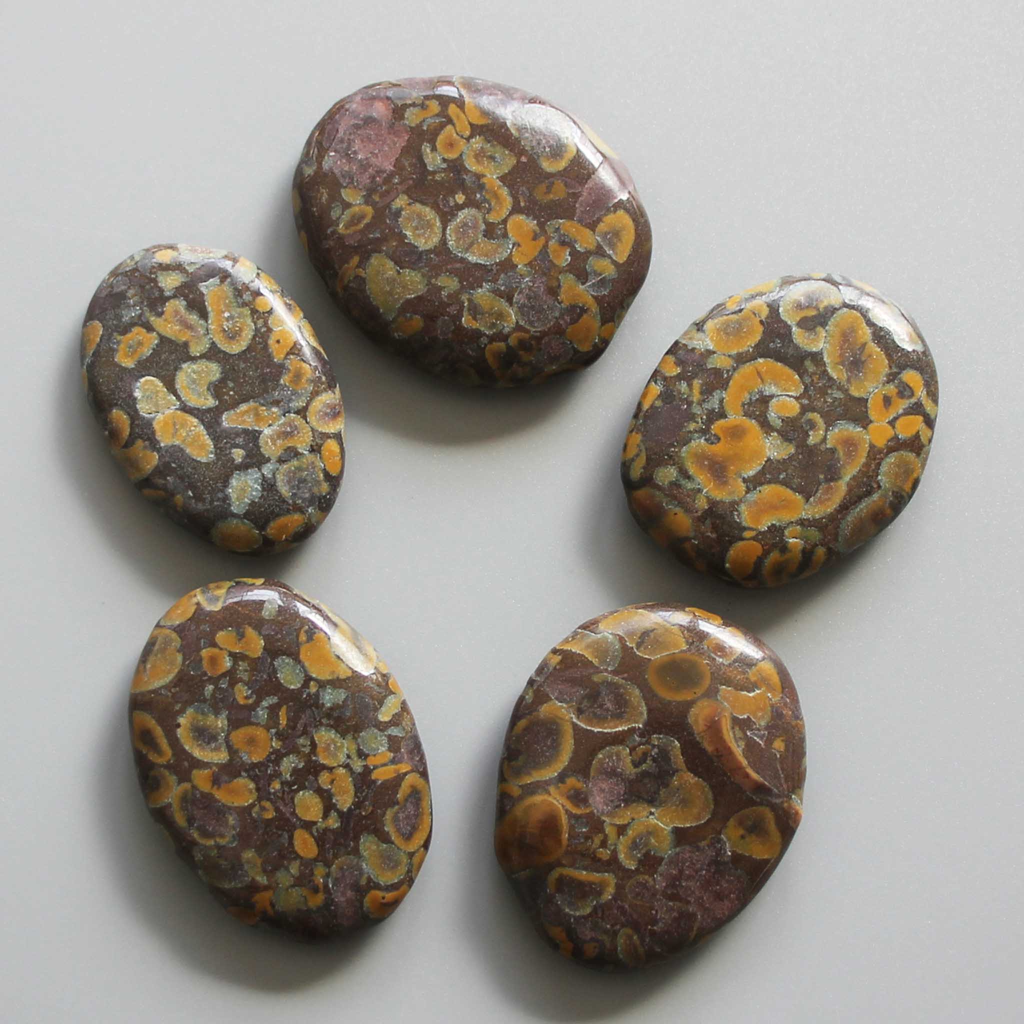 bd884e15822efed8c9029b49da566616-1 Jasper Fruit Smooth Stone 1.6 inch (0.8-1 x 3.5-4.5cm) A