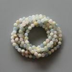 Morganite Round Bracelet 18cm 6mm A