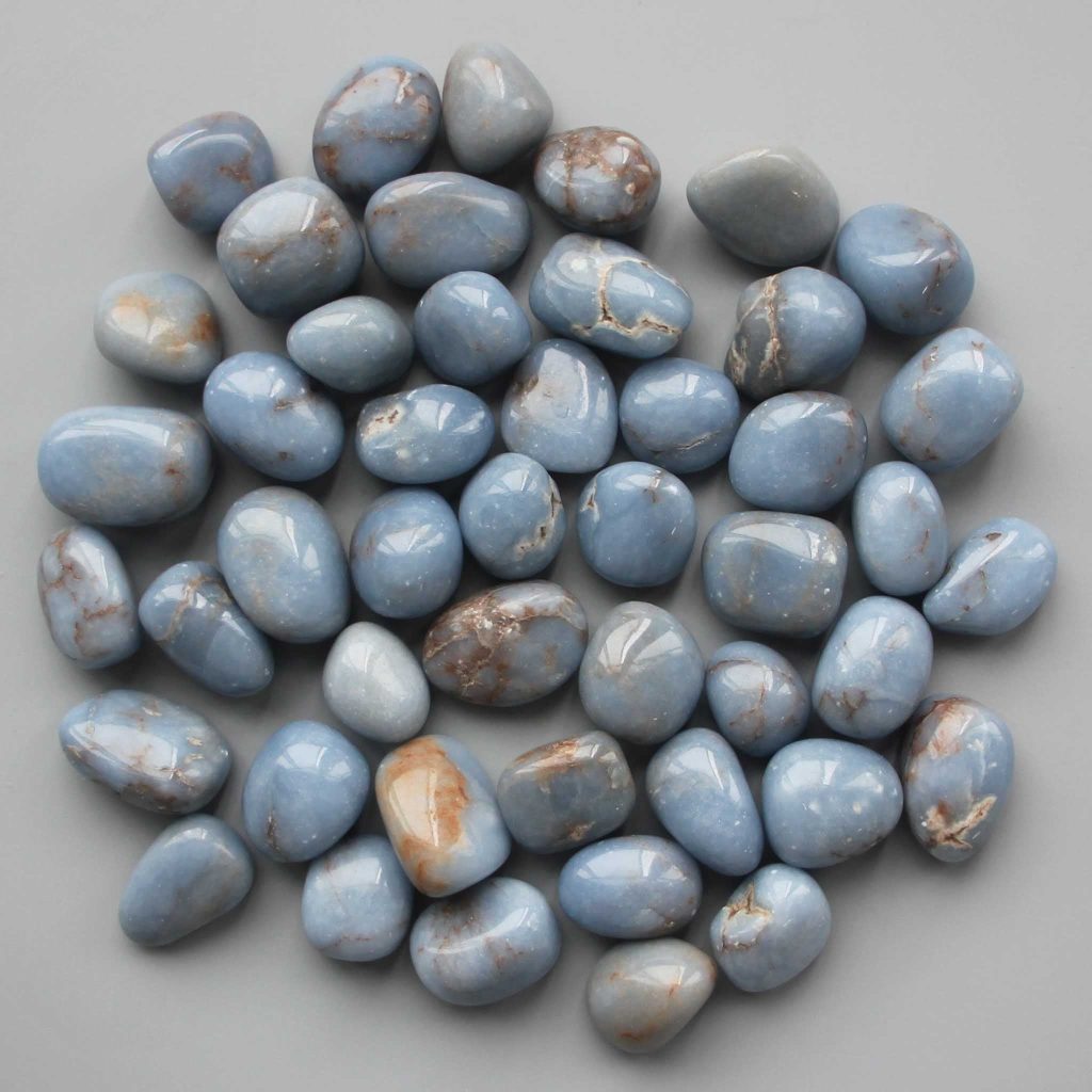 Angelite Tumble Stone 1 inch (2-3cm) A/B