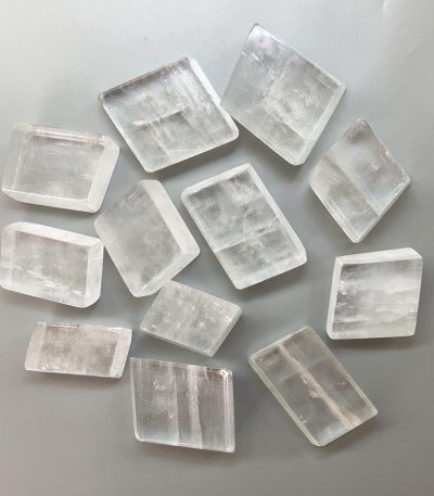 White Calcite Freeform Cube Stone Polished 30/60mm A/A+