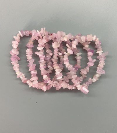 Kunzite Chips Bracelet 4/8mm A/A+