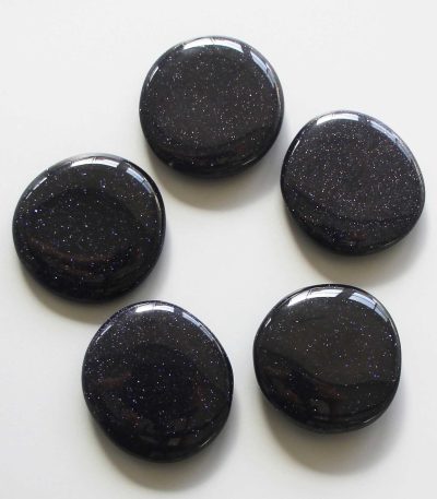 Blue Sandstone Smooth Stone 1.6 inch (0.8-1 x 3.5-4.5cm) A
