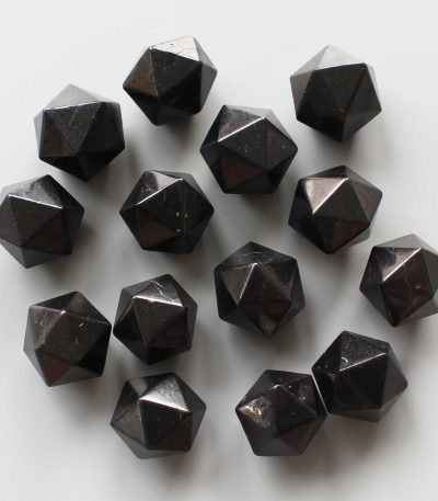 Shungite Icosahedron FLD 1.6 inch (4cm） A