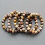 Crazy Lace Yellow Agate Round Bracelet 18cm 10mm A