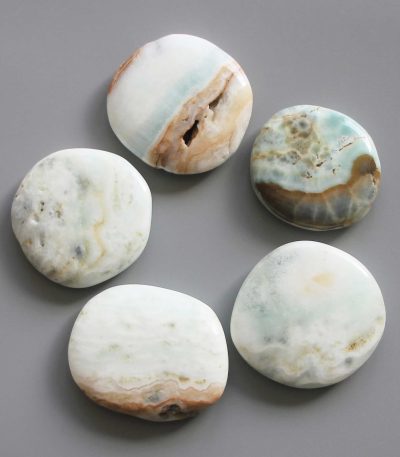 Hemimorphite Smooth Stone 1.6 inch (0.8-1 x 3.5-4.5cm) A/B