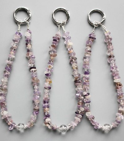 Purple Phantom Quartz Chips Phone Cord 5/10mm A