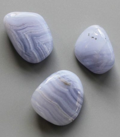 Blue Lace Agate Tumble Stone 1 inch (2-3cm) A