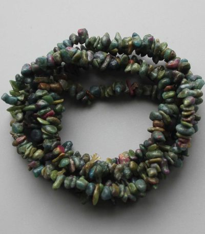 Ruby Fuchsite Chips Bracelet 4/8mm A