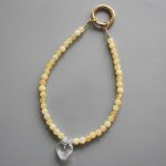 Orange Calcite China Round Bead Phone Cord 6mm A/B