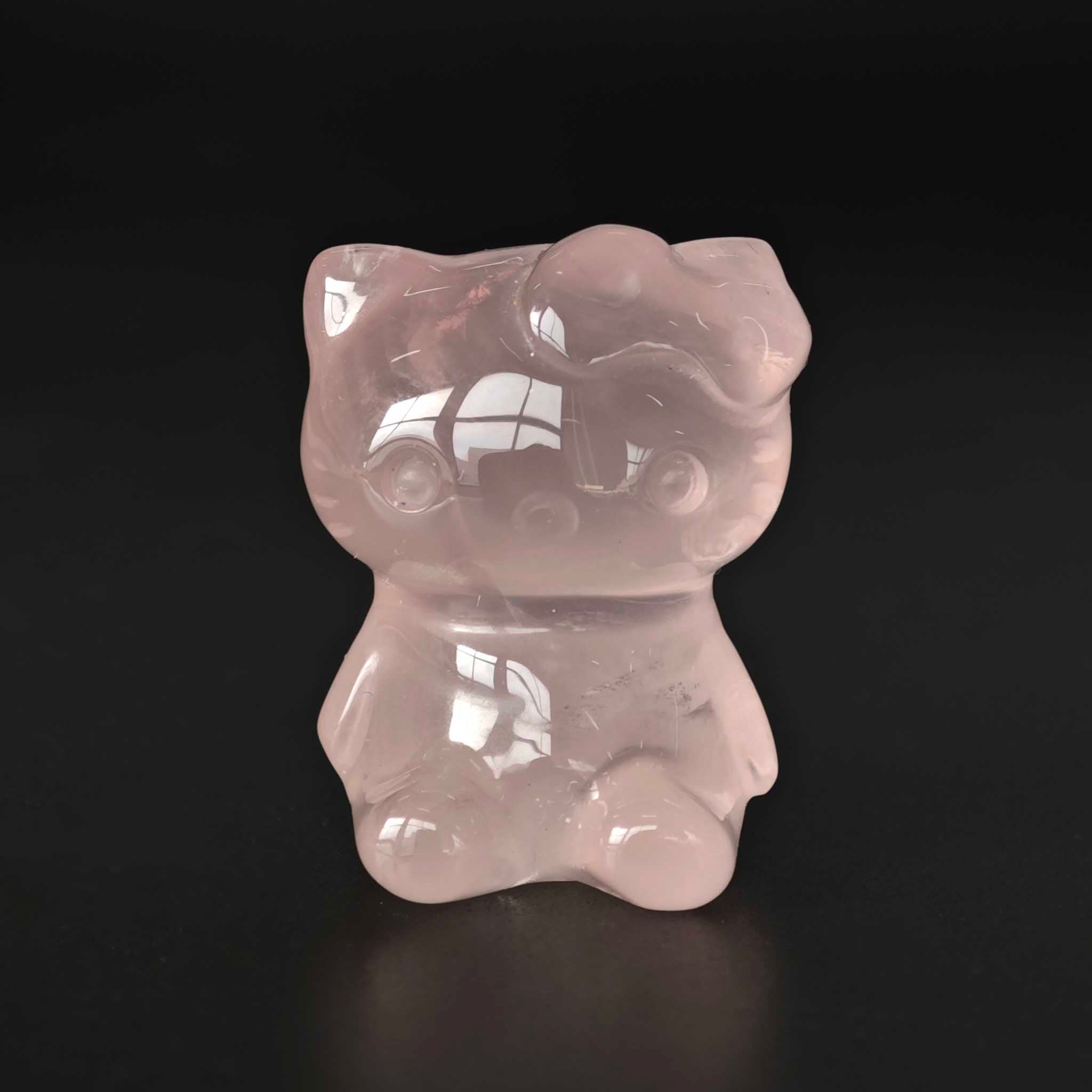 cb2d7692d7d5c1e99fd2d900f5cd997d-1 Rose Quartz Cartoon Kitty 1.2inch (3cm) A+/AA