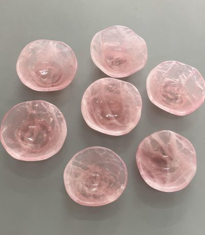 Rose Quartz Freeform Bowl 2.4 inch (6cm) A/A+
