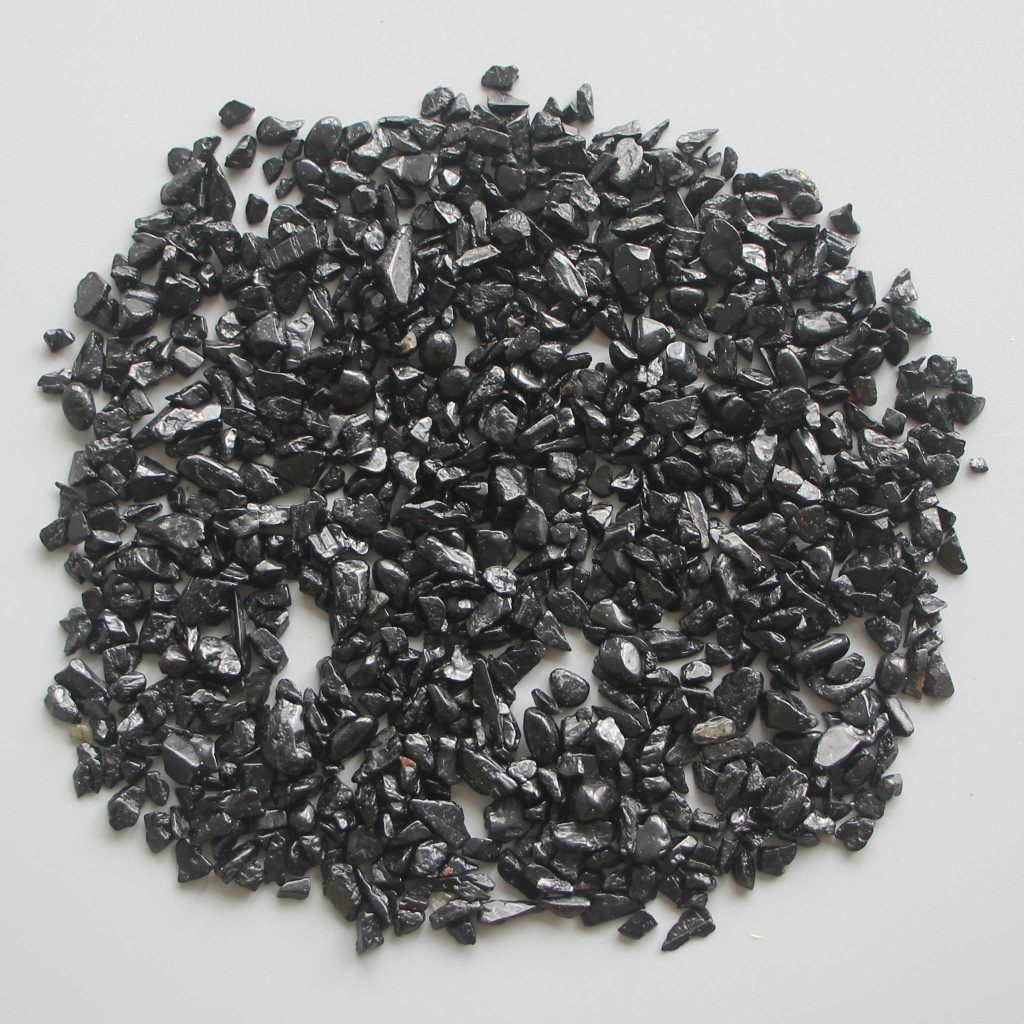 Black Tourmaline Chips With Corner 0.2 inch (3-8mm) A
