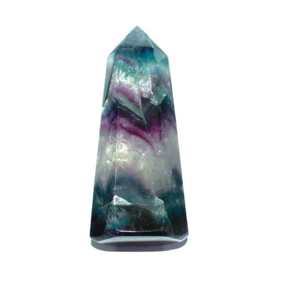 Rainbow Fluorite Tappered Single Point 2.4 inch (2 x 3 x 6cm) A/A+