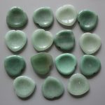 Green Aventurine Heart Thumb Stone 1.6 inch (0.65 x 4 x 4cm) A/B