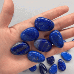 Lapis Lazuli Tumble Pendant With Cross Hole 2.5mm 1.1 inch (2.5-3cm) A/A+
