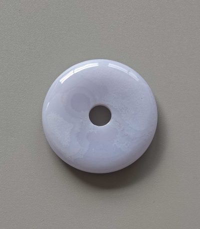 Blue Lace Agate Donut 1.4 inch（0.7x3.5cm） A/A+