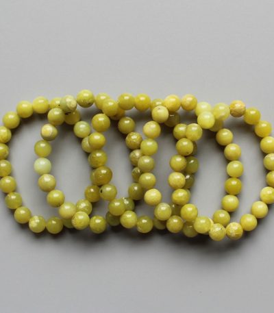 Serpentine Lemon Green Ch Round Bracelet 18cm 10mm A