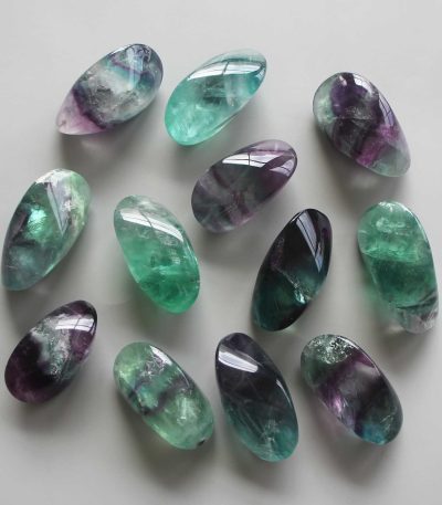 Rainbow Fluorite Double shell shape 1.8-2inch (4.5-5cm) A/A+