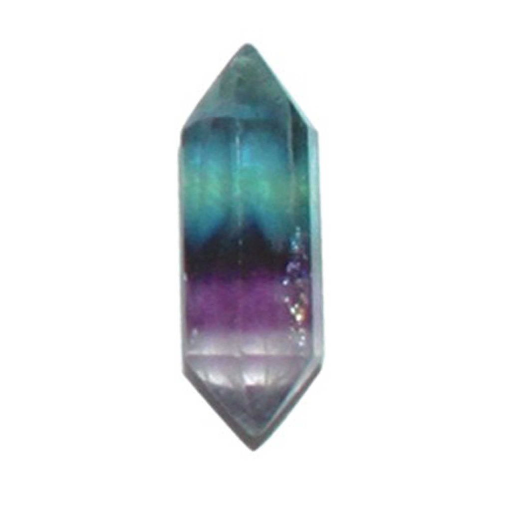 Rainbow Fluorite Double Point 0.9-1.0 inch (0.7 x 2.2-2.5cm) A/A+