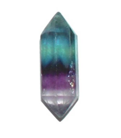 Rainbow Fluorite Double Point 0.9-1.0 inch (0.7 x 2.2-2.5cm) A/A+