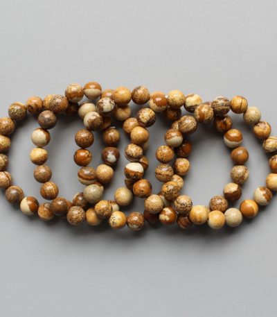 Picture Jasper Round Bracelet 18cm 10mm A