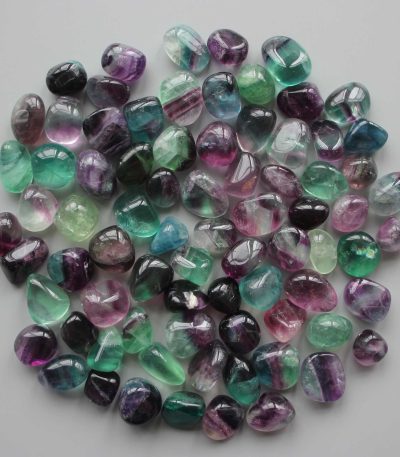 Rainbow Fluorite Tumble Stone 20/30mm A/A+