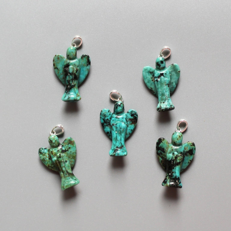 dd4ac03188b2d92e69cfbf22f0b441fe_3532e241-4454-4826-b5ba-be2a6b47f59d Turquoise Africa Simple angel pendant with silver S052 25mm A